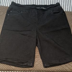 Black bermuda shorts